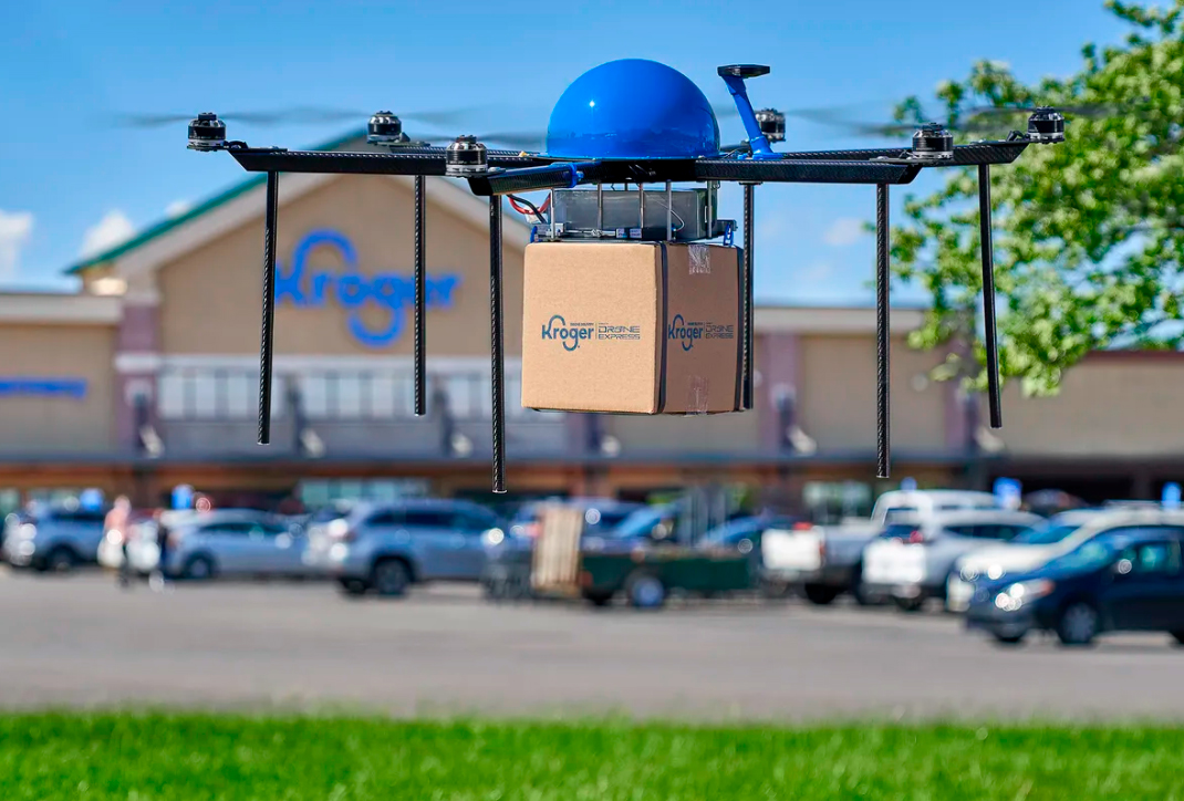 Kroger network tests drones as product deliveries