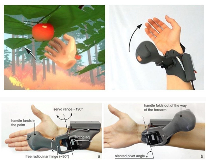Microsoft explores the realism of VR with a new wrist-mounted device
